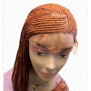 Brand new braided cornrow to the side wig Auburn one size fits most $125